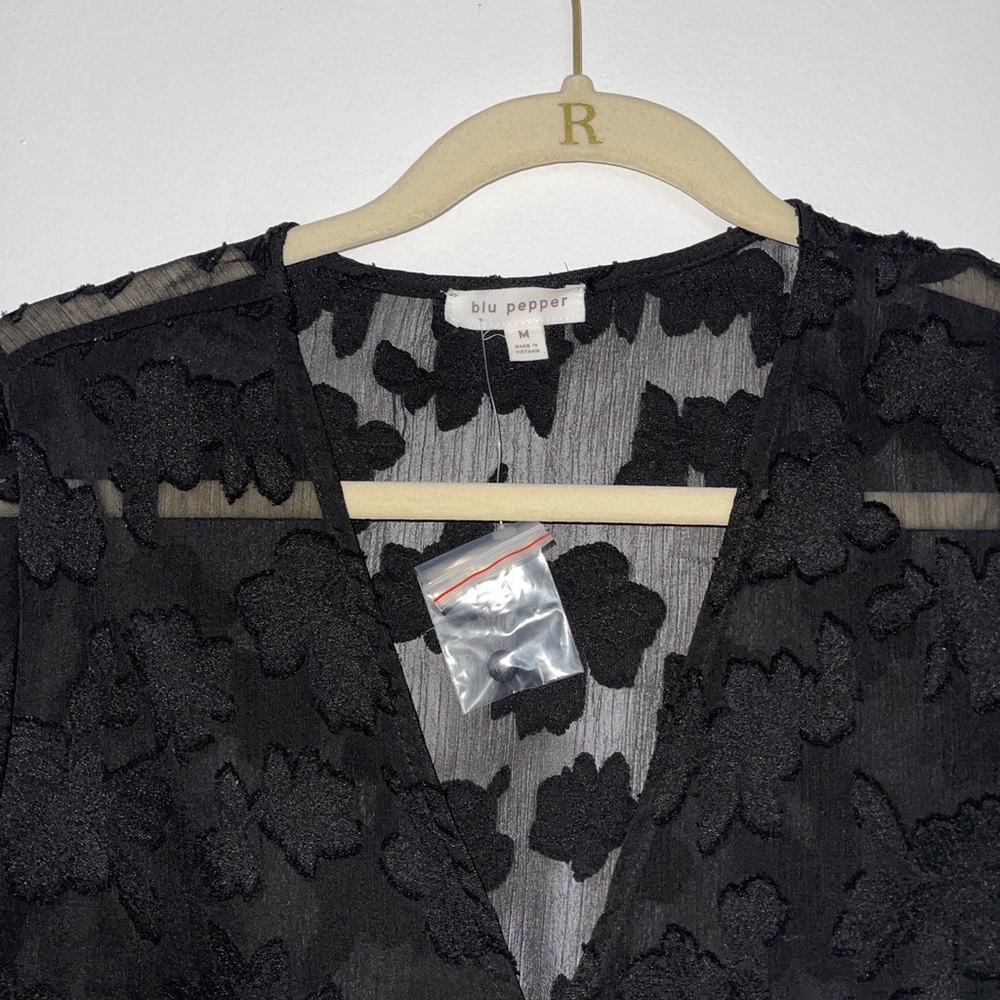 Black Button Down - Picture 3 of 4